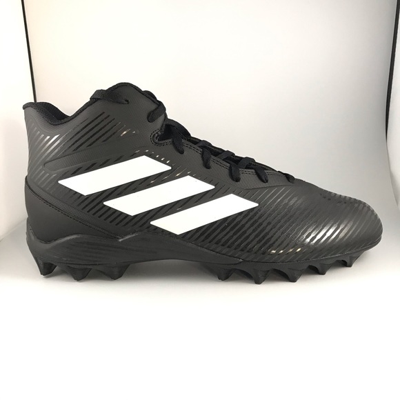 Adidas Freak Mid Molded Cleats Black White - Picture 2 of 8